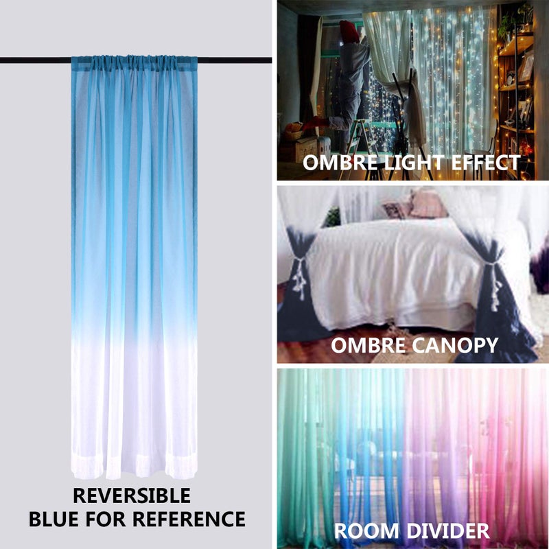 KOUFALL Grey Curtains 63 Inch Length for Living Room 2 Panels Set Rod Pocket Window Sheer Drapes Ombre Short Thin Curtains for Bathroom Decor Gray Bedroom Set of 2 Panels - Image 4